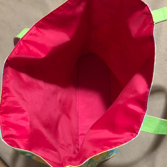 LILLY PULITZER FOR ESTEE LAUDER VIP FLORAL COLORFUL SHOPPING TOTE - Picture 3 of 10